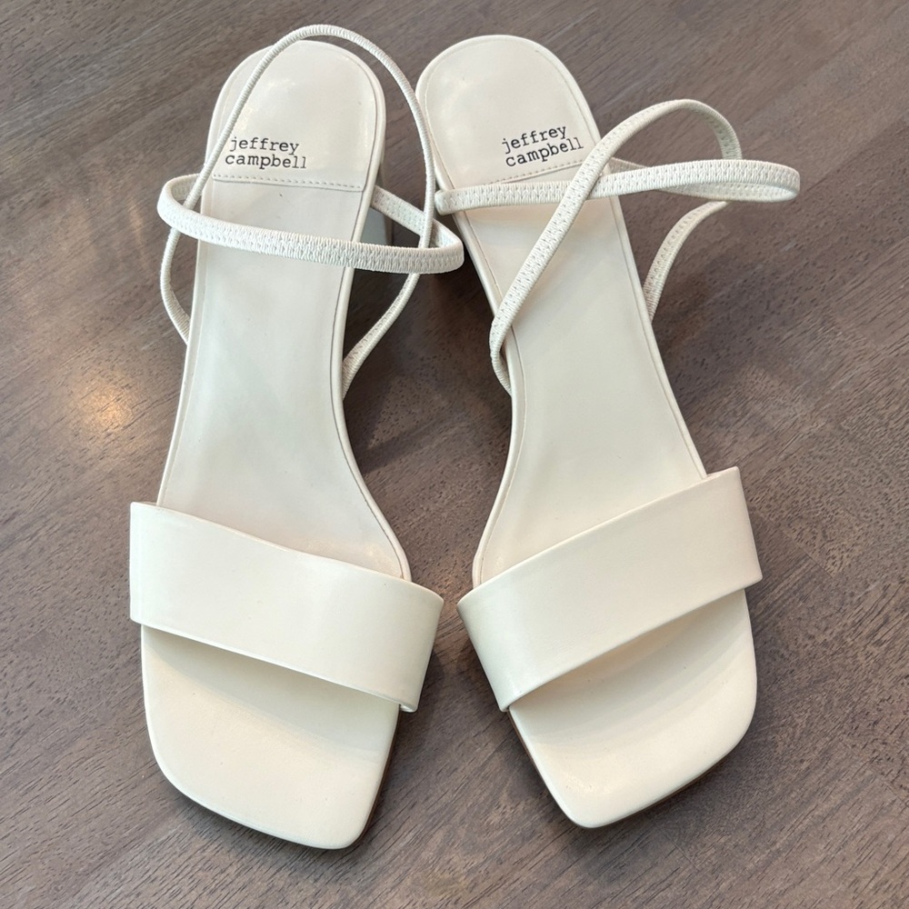 Jeffrey Campbell Elegant Cream Sandals
